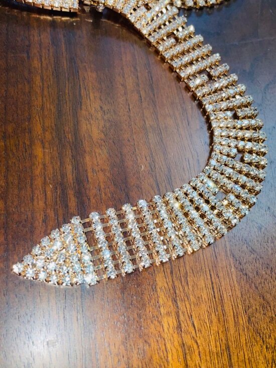 REVOLVE petit moments Showgirl Belt in Gold One Size Fits All Crystals main image 7